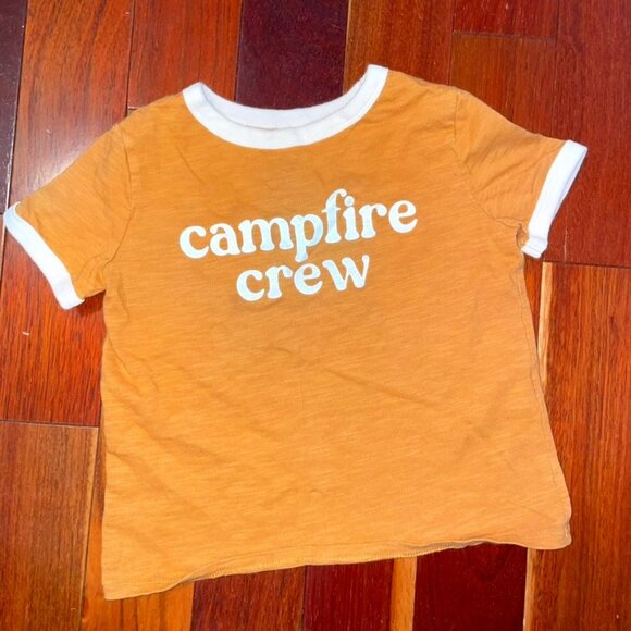 Toddler Little Co. Campfire Crew Organic Graphic Tee 4T - Picture 1 of 6